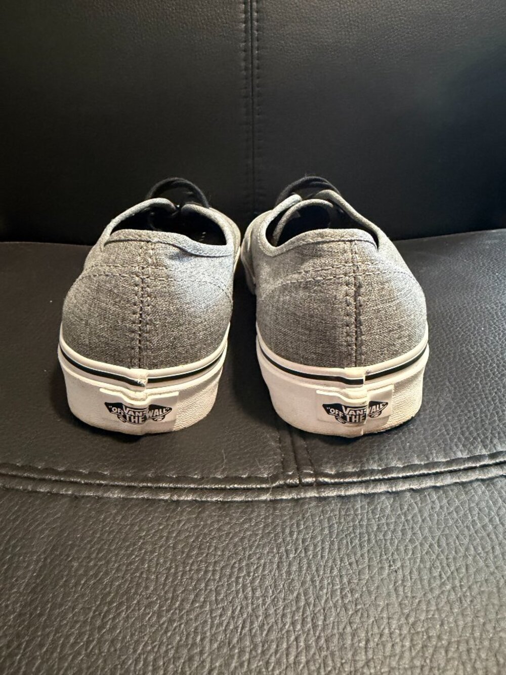 Vans Grey Authentic Shoes sz 7/8.5 - Picture 2 of 3